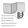 PETMAKER Freestanding Pet Gate Collection - Wooden Folding Fence for