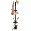 Hoctieon Coat Rack Freestanding, Entryway Hanger Stand, Umbrella Holder, Hall