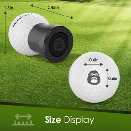 Golf Ball Stamper with Refillable Permanent Ink - Golf Ball Stamp Marker to Identify Golf Balls - Golfing Accessories Reusable Golf Ball Marking Tool Great Gifts for Men and Women Golfers