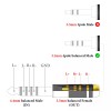Geekria 4.4mm Male to 3.5mm Balanced Female Gold-Plated Headphones Adapter