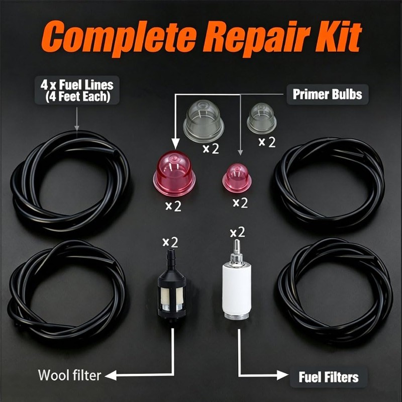 WGWXRSY Fuel Line Primer Bulb Kit with Fuel Filter for