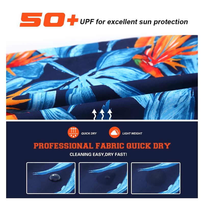 Rokka&Rolla Men's Swim Trunks Quick Dry Board Shorts Bathing Suit