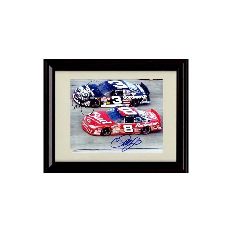 Generic Framed Dale Jr. #8 and Dale Earnhardt #3 -