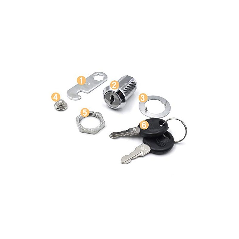5 pcs Mailbox Lock Cam Lock,Security Cam Locks 30mm,File Cabinet