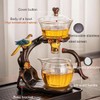 Magnetic Glass Tea Pot, Lazy Kungfu Tea Set, Sturdy High