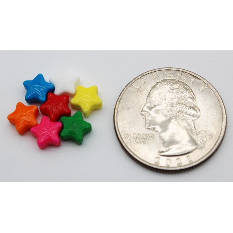 Mini Assorted Rainbow Hard Candy Stars 1 Pound - Star