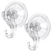 GlobaLink Suction Hooks, Clear Reusable Heavy Duty 3KG Vacuum Suction
