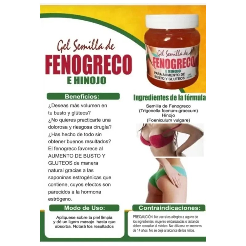 Gel De Fenogreco El Unico 100 Original