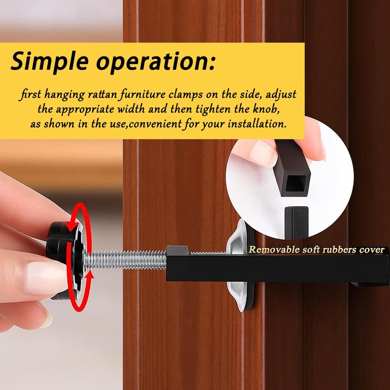 2 Pcs G Clamp for Woodworking, G Clamp with Adjustable