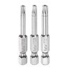 sourcing map 3pcs TT20-TT27 Star 7 Point Screwdriver Bit 1/4"