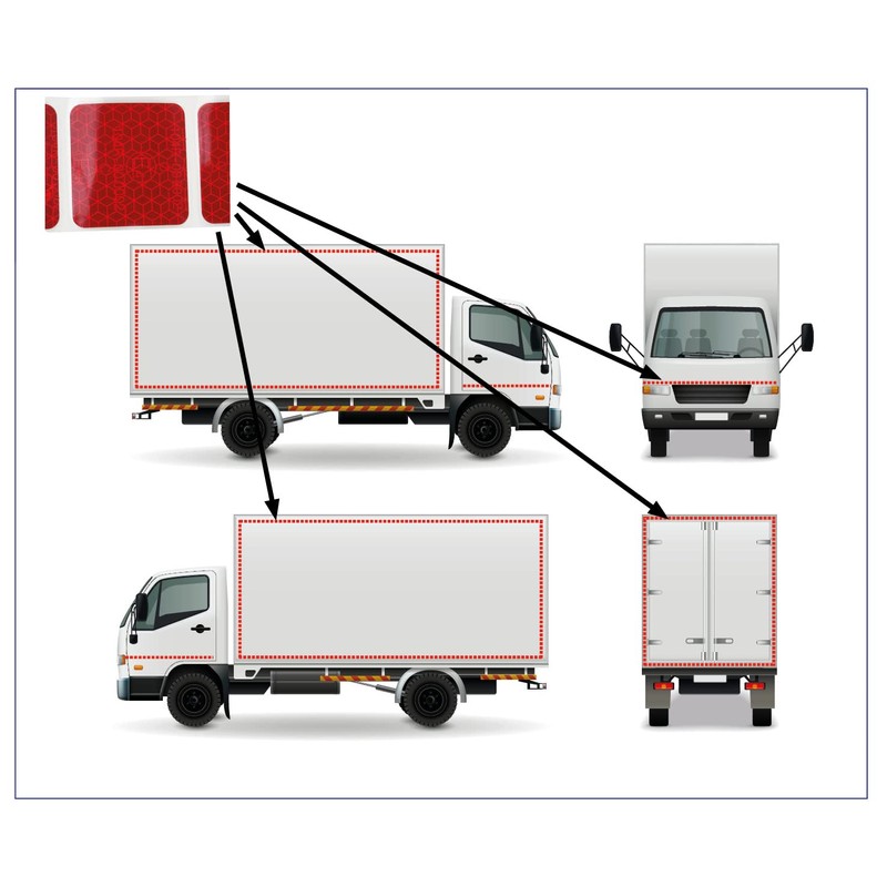 Prolac Reflective Contour Marking, 10 Metre Marking with Striking Colour,