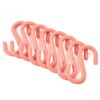 Dusenly 24pcs Colorful Plastic S Shaped Hook Hanger S Hanging