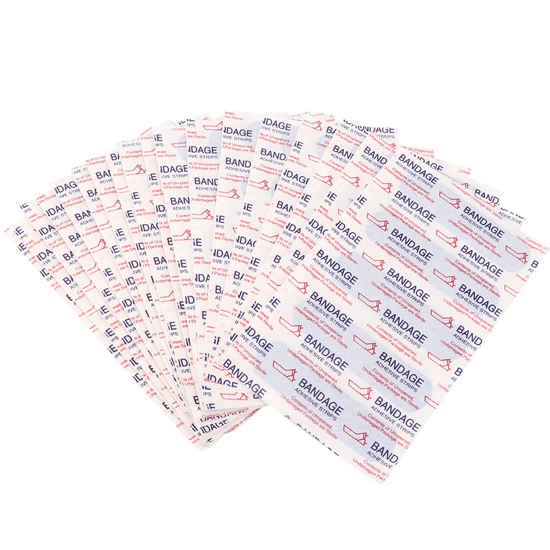 100pcs / box Adhesive Bandage Food Grade Antibacteria Waterproof Wound