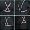sourcing map Reflective Vest Adjustable High Visibility Safety Vest 1.5"
