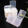 Cotton Pad & Swab Dual Storage Case Accessory Storage 1 - Cotton Pad Holder - White 15ea