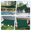 TANG Sun Shade Sail 16' x 19'10" Rectangle Green Sun