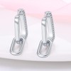KUNSIR 925 Sterling Silver Earrings U Shaped Hoop Earrings with