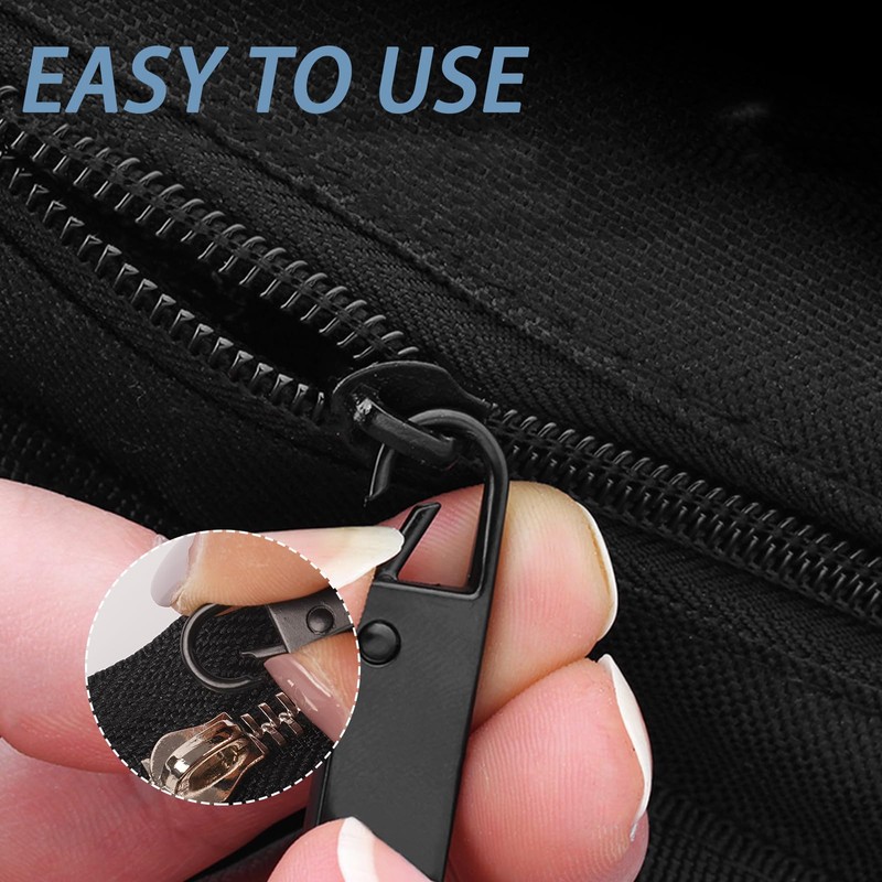 Deoward Zipper Pull Replacement Metal Zipper Handle Mend Fixer Zipper