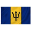 Second Ave Barbados Flag 5ft X 3ft Large with Brass
