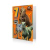 Jurassic World Age 7 Birthday Card, Camp Cretaceous