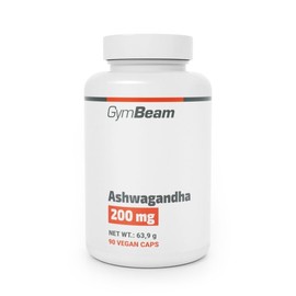 GymBeam GymBeam Ashwaganda Kapseln - Enth?lt Ashwagandha Pflanzenextrakt, adaptogenes Ashwagandha mit bioaktiven Withanoliden, untersttzt Schlaf & geistige Gesundheit, Nootropikum fr Stress, 90 kaps