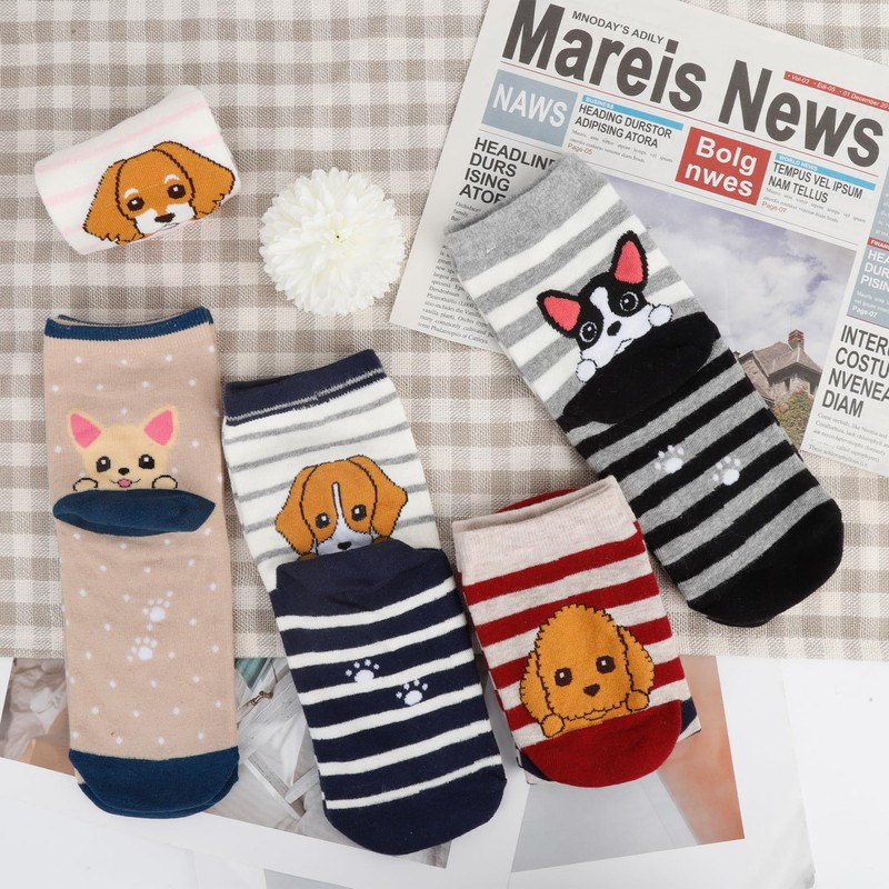 YSense Wear Women's Cute Animal Socks 5 Pairs, Multicolor