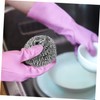 CHILDWEET 6PCS Stainless Steel Pot Scrubbers Reusable Steel Scrubber for