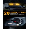 Emergency Dash Strobe Lights 2x16.8 Inch Amber White 48 LED