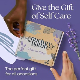 Nurture by Nature - Regalos de cuidado personal para mujeres, cestas de regalo de spa para mujeres y regalos de relajación, kit de spa en casa, juego 
