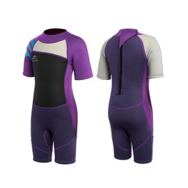 Gogokids Children's Shorty Wetsuit 2.5 mm Neoprene Girls Boys UV Protection Swimming Suit 2-10 Years