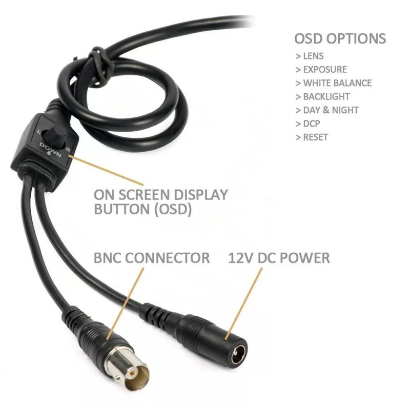 Amview 5-50mm varifocus Lens 4-n-1 2.4MP True longer viewing distance