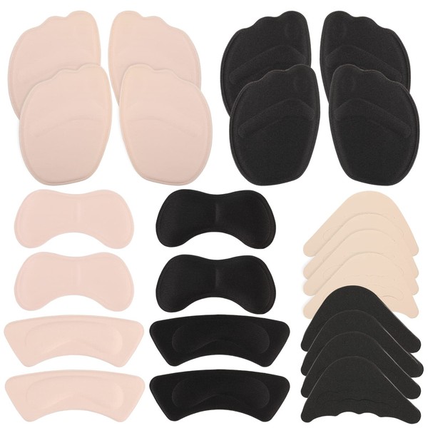 12 Pairs Shoe Fillers Insole Heel Protection for Shoes Heel Pads for Too Large Shoes Gerpi Comfortable Pads Shoe Inserts for Too Large Shoes Heel Pads for Too Large Shoes