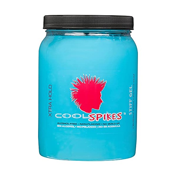 Coolspikes Stiff Gel, Xtra Hold, 64 Ounce (Packaging May Vary)