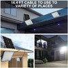 Gebosun 100W 12000LM Solar Flood Light Outdoor with Separate Panel,
