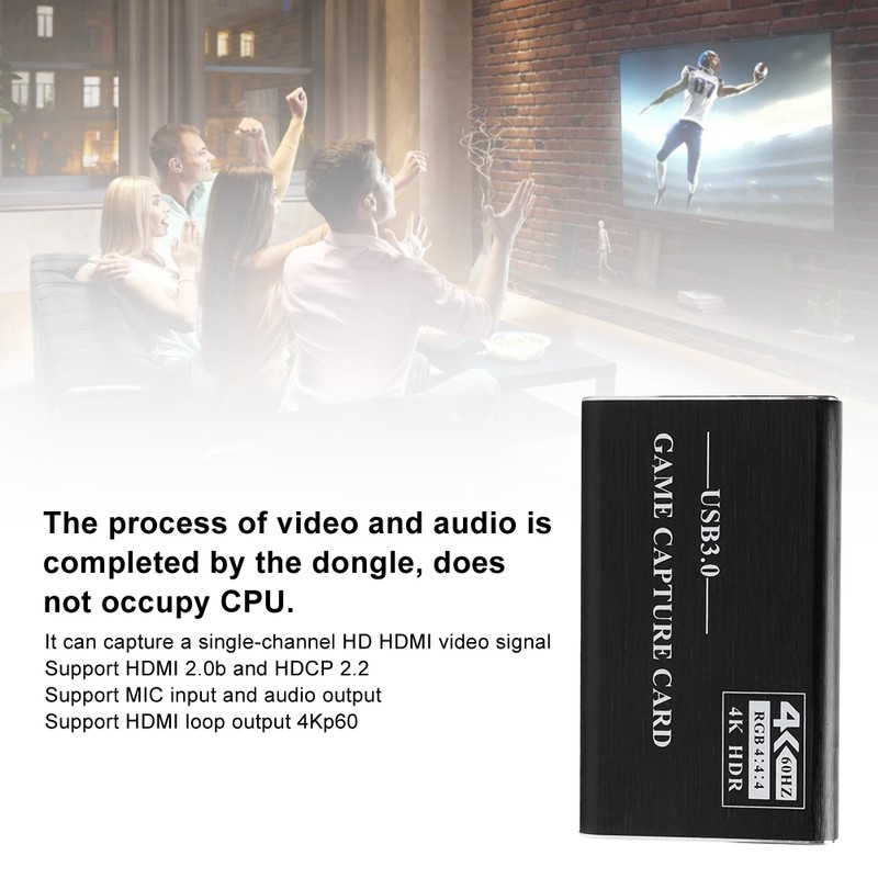 USB3.0 HDMI Video Capture Drive‑Free 4K 1080P Grabber Recording Box