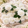 25-Piece Artificial Rose Flowers for DIY Arrangements – Stemmed Faux
