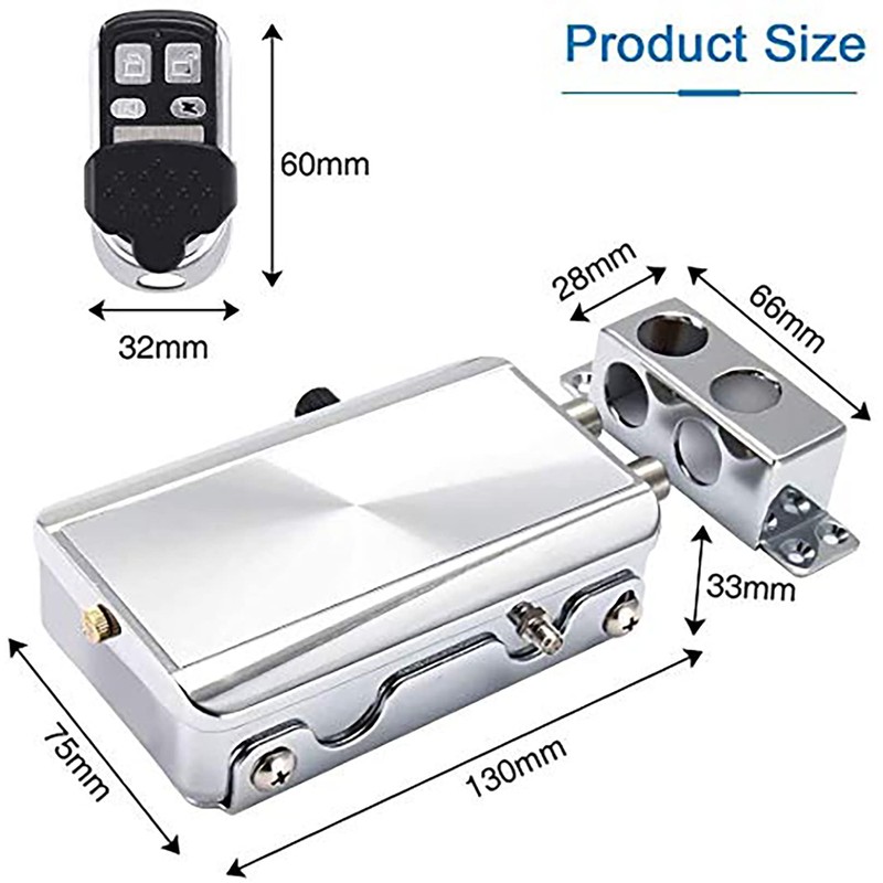 VLUOO Electronic Deadbolt Door Lock, Anti-Theft Remote Deadbolt Door Lock