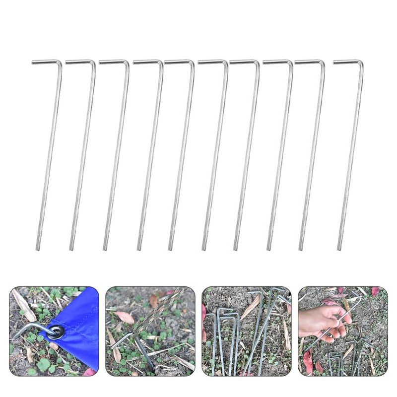 iplusmile 32-piece tent, peg, tent, ground fixture, L-shaped hook, peg,