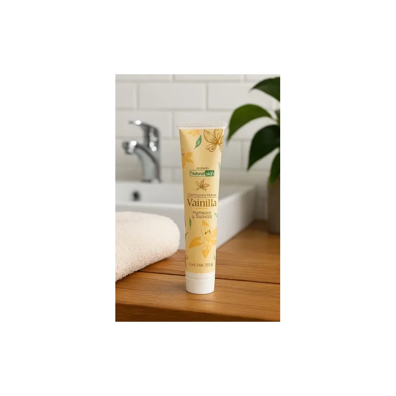 Crema Para Manos Humectante Hidratante Vainilla Arabela 120g
