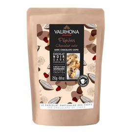 Valrhona Finest Dark Chocolate Chips for Baking - 52% Cocoa, A Perfect Fusion of Premium Dark Cocoa Flavor, These Gourmet Chocolate Chips are Ideal for Cookies, Muffins, Brioches, and Pastries