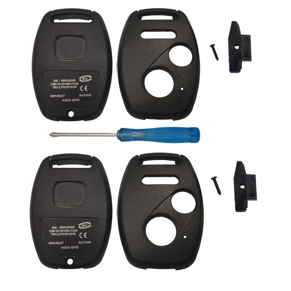 Replacement For 2+1 Buttons Keyless Entry Remote Honda Key Fob