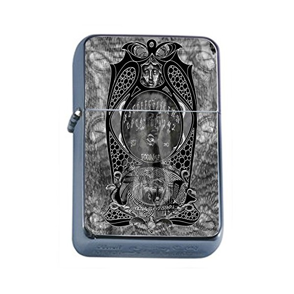 Ouija Board Flip Top Oil Lighter D6 Talking Spirit Occult Witchcraft Spooky