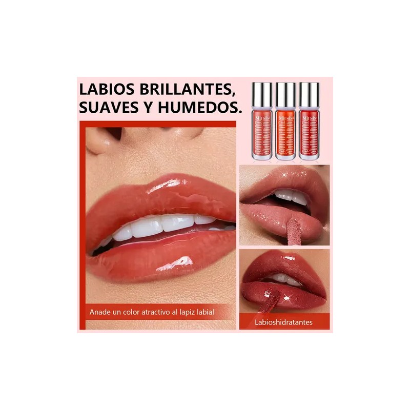 Brillo Labios 3d Hydra Lip Glow Oil Gloss Hidratante 6pcs