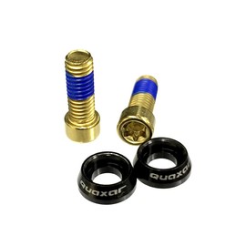 QUAXAR Titanium Bottle Cage Bolts, 0.2 x 0.5 inches (5 x 12 mm), Set of 2