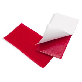 15 Sets Red Hook and Loop Strips with Adhesive 2 inch Width Strong Red Adhesive Fasten Tape 4 inch Lenght Double Sided Hook and Loop Strips for Sewing DIY Craft Home Office