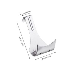 20PCS Rail Molding Hook, YEESON Heavy Duty Picture Rail Hooks Photo Frame Molding Hangers for Art Exhibition Rail Picture Hanging,Hanging Clothes Keys Holder,Bedroom Beads Curtains Hanger