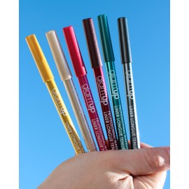 Glam'Up Paris - Makeup Pen for Lips and Eyes - Eyeliner and Lip Liner - Long Hold - Creamy Texture - Intense Colour - High Precision - Easy to Apply - No. 01 - Shiny