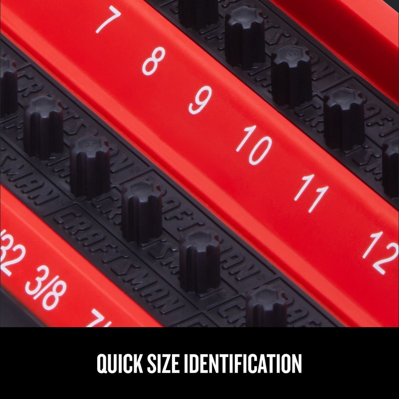 CRAFTSMAN Socket Peg Holder, Tool Tray Storage Organizer, 1/4 Inch