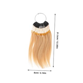 FRCOLOR Human Hair Dye Practice Strands 10-Pack Salon Use Balayage Hair Kit for Stylists and Home Users