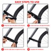 SANNIX 4 Pcs Reusable Bike Wheel Strap Adjustable Bike Wheel